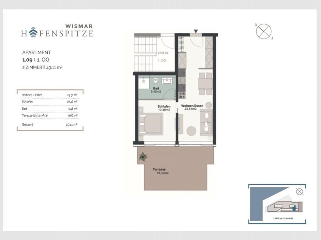WißmarHafenspitze App 09公寓 外观 照片
